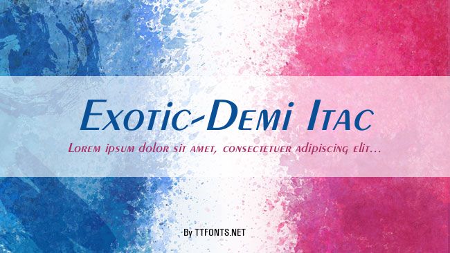Exotic-Demi Itac example
